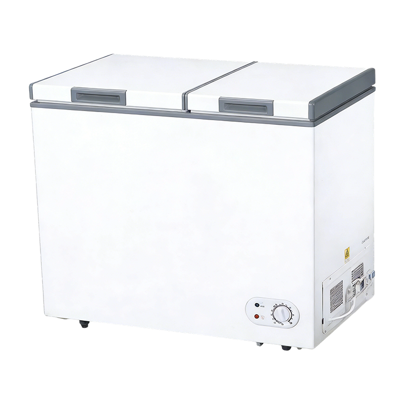 162L 双温双门冷柜 家用大容量冷藏冷冻两用卧式冰柜