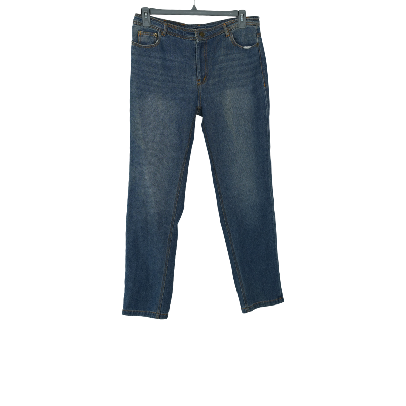 牛仔裤，微弹直筒宽松牛仔裤新款