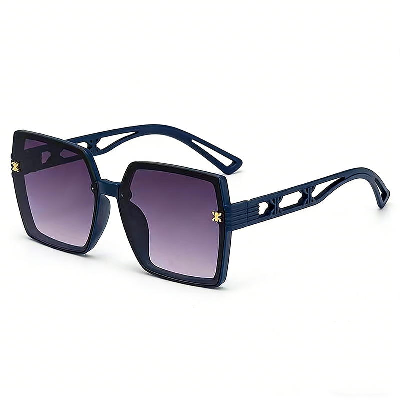 日夜两用驾驶偏光墨镜 大框金属镜架防眩光太阳镜