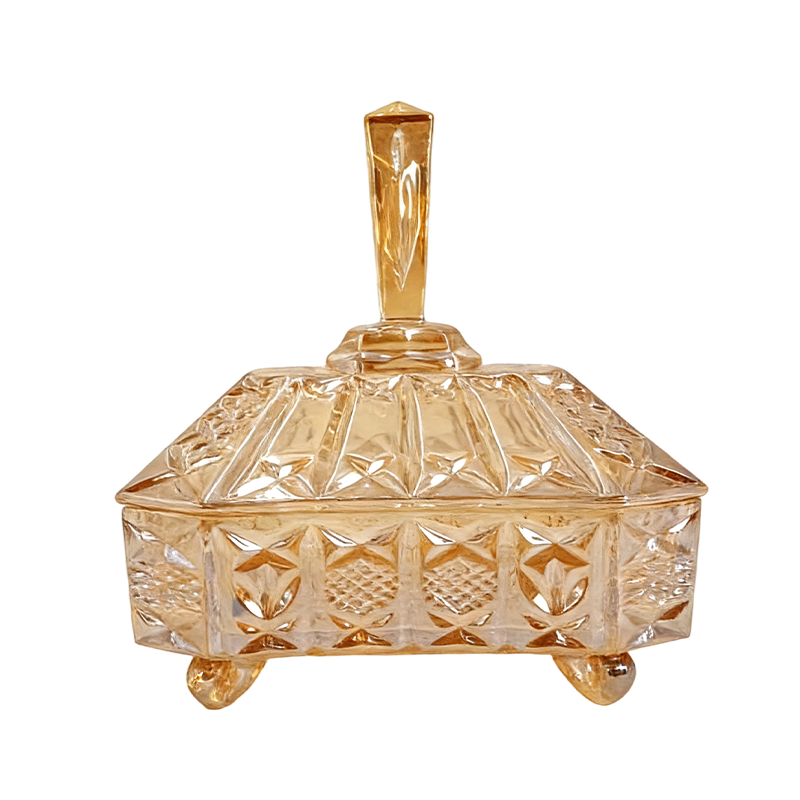 金色玻璃收纳盒