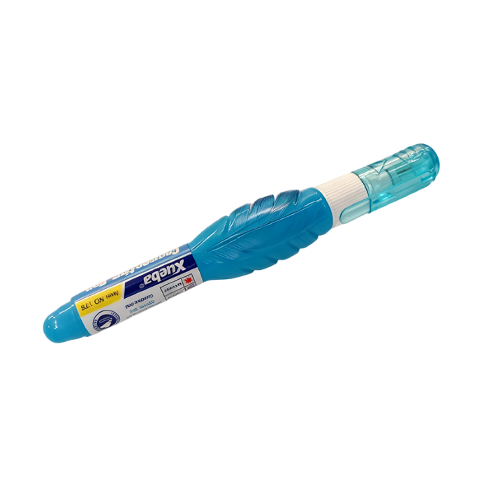 涂改液学生蓝色快干涂刷办公改正