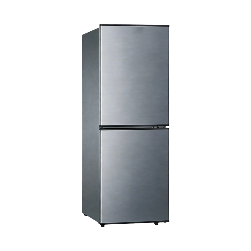 119L 不锈钢双门冰箱 节能静音租房宿舍冷藏冷冻冰箱