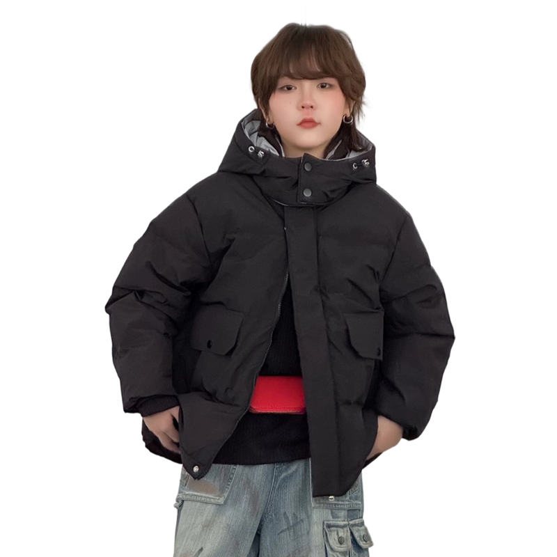 儿童羽绒服加绒加厚男女同款外套极寒三防