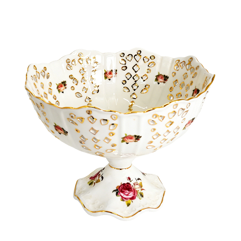 欧式复古陶瓷果盘