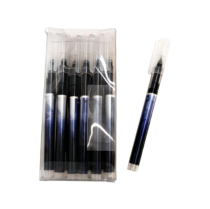 全针管中性笔0.5黑色针管头大容量学生考试专用笔