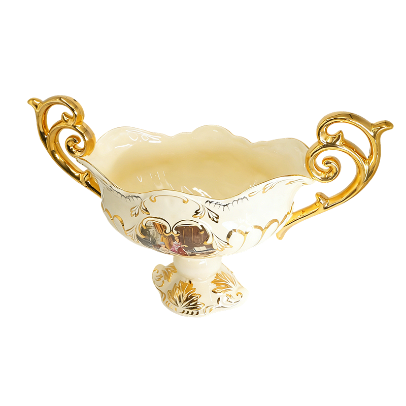 欧式复古陶瓷果盘