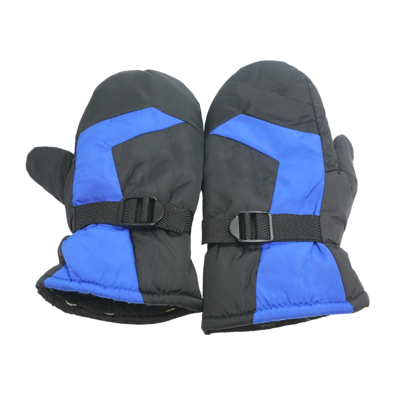 连指加绒防寒手套