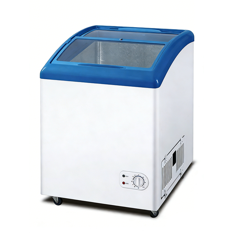 128 升卧式展示冷柜 机械控温 静音减霜 冰淇淋饮料保鲜柜