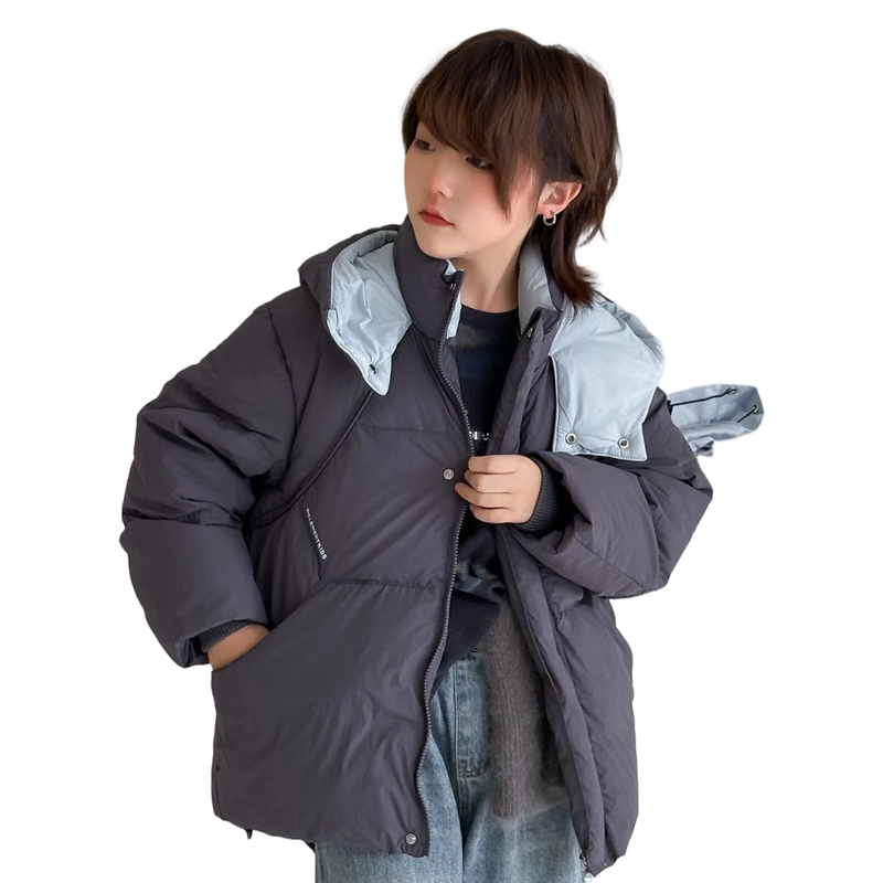 童装男童羽绒服冬季儿童三防加厚面包服