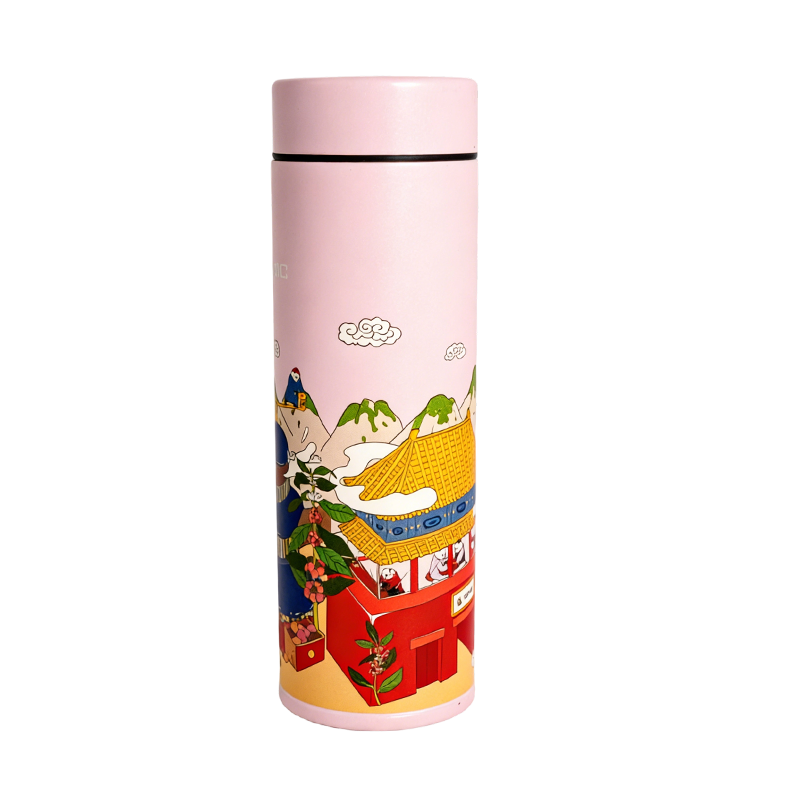 粉色保温杯 不锈钢