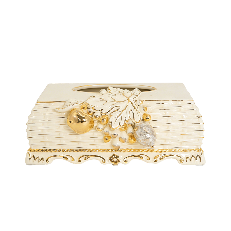 复古风陶瓷纸巾盒