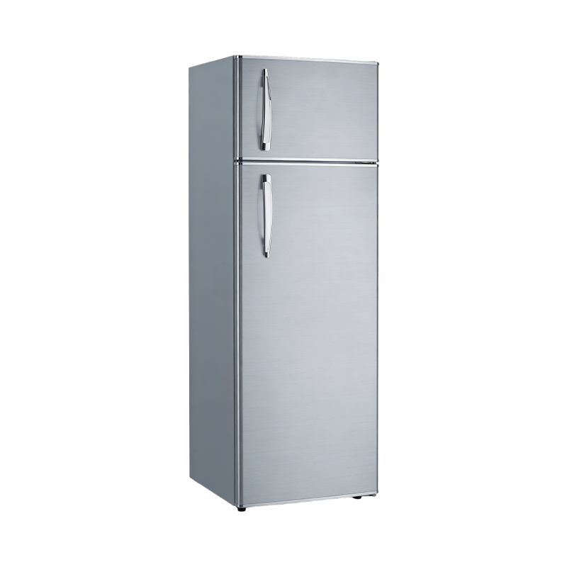 HAILANG 263L 大容量双门冰箱 家用商用不锈钢节能冷藏冷冻柜