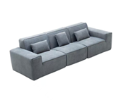 沙发，猫抓绒面料32密高密度海绵独立弹簧美观