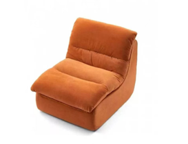 单人沙发雪尼尔躺椅客厅阳台紧凑型卧室沙发椅