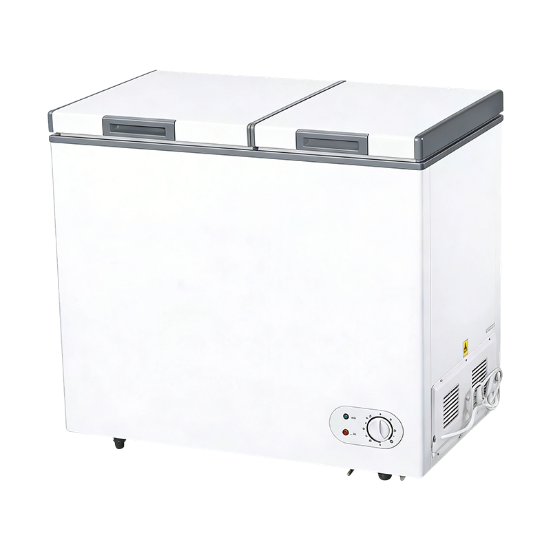 182L 双温双门冷柜 家用大容量冷藏冷冻卧式冰柜
