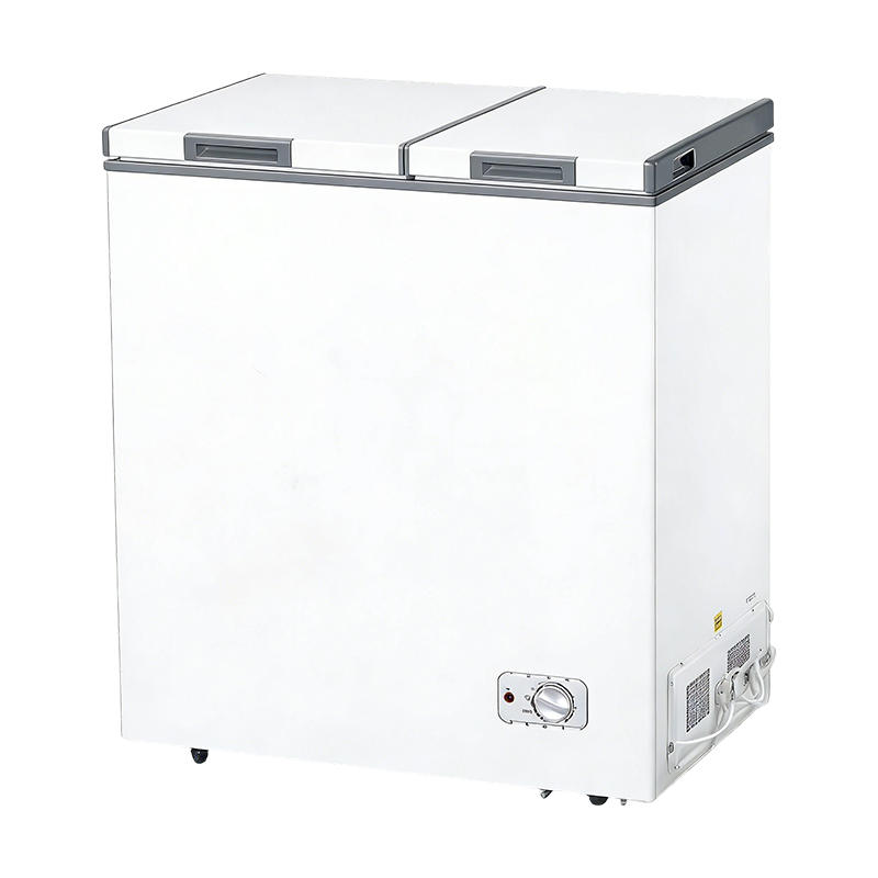 78L 双温双门冷柜 家用小型冷藏冷冻两用卧式冰柜